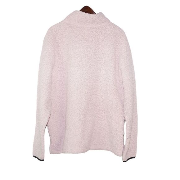 PINK Victoria's Secret Light Pink Sherpa Pullover, Medium - Picture 4 of 4